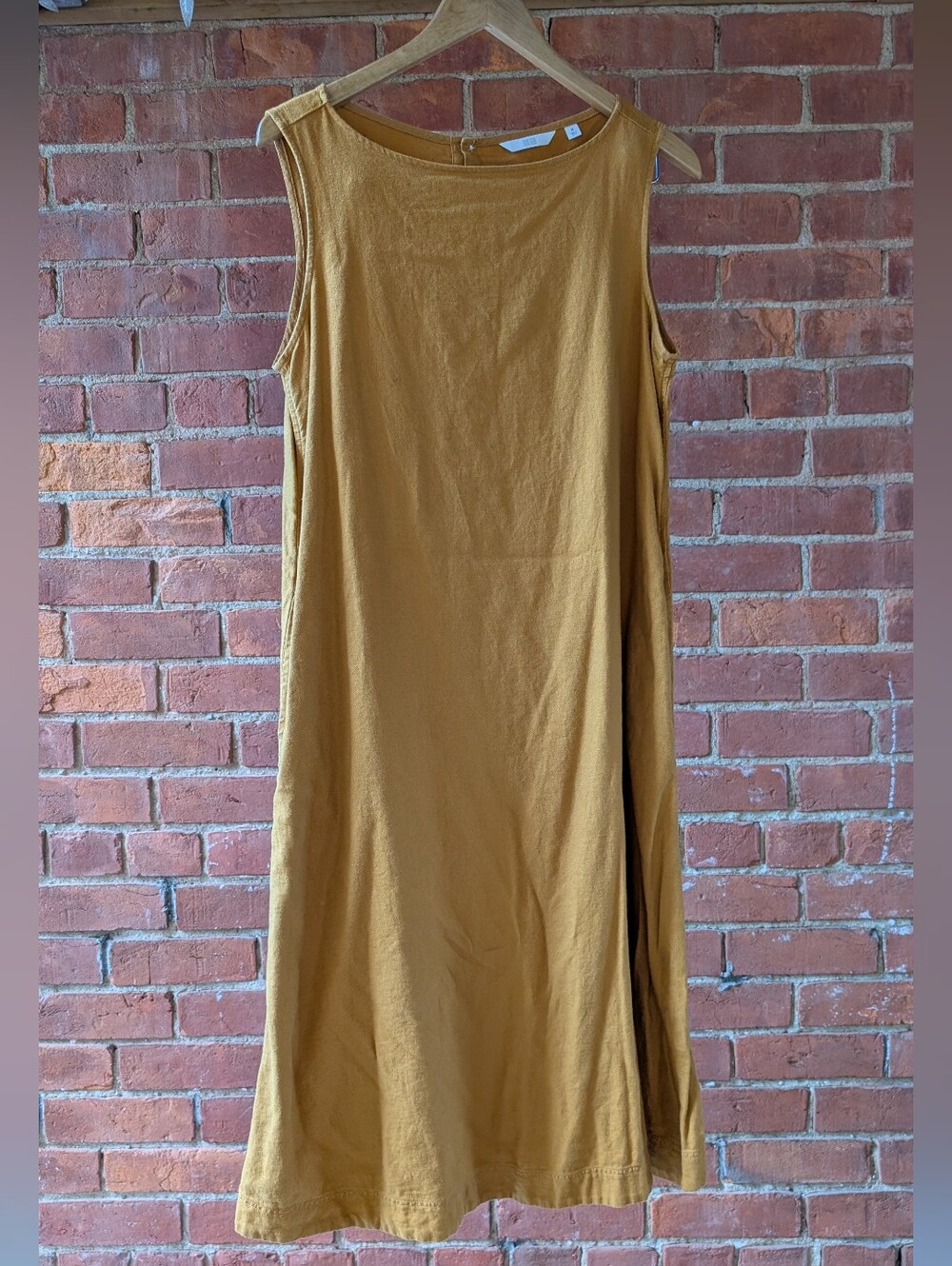 Sleeveless Linen Blend Uniqlo Shift Dress
